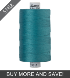 Blue-green Opal (9141-0611) - Silk Finish Cotton 40wt - 1094 Yards (5 Pack)