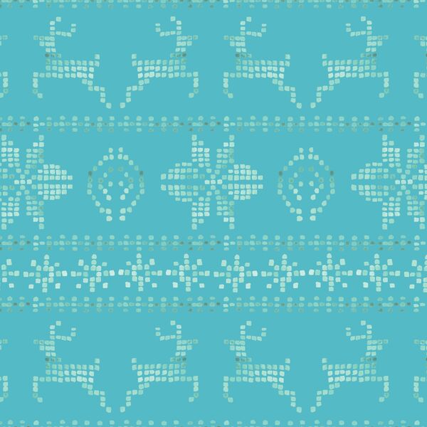 Fair Isle in Blue Winter
