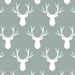 Stag Silhouette in Eucalyptus