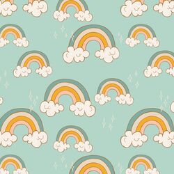 Rainbow Skies in Aqua