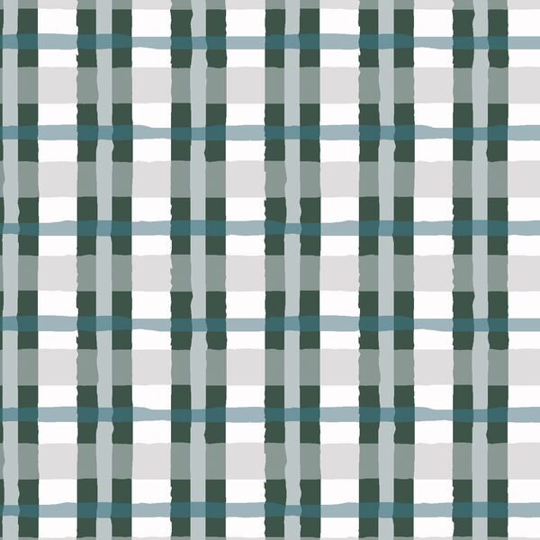 Large Rustic Plaid in Frost