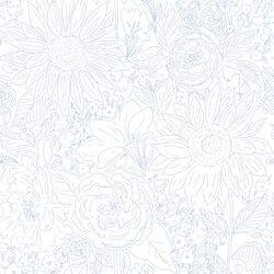 Paperie in Breezy Blue on White