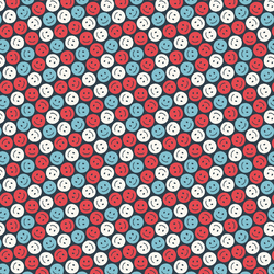 Smiley Faces in Sea Blue