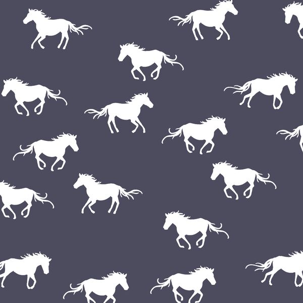 Horse Silhouette in Ink