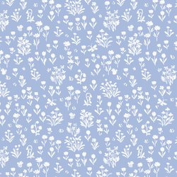 Garden Silhouette in Pond Blue