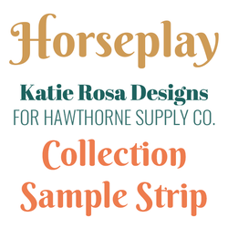 Horseplay Sample Strip
