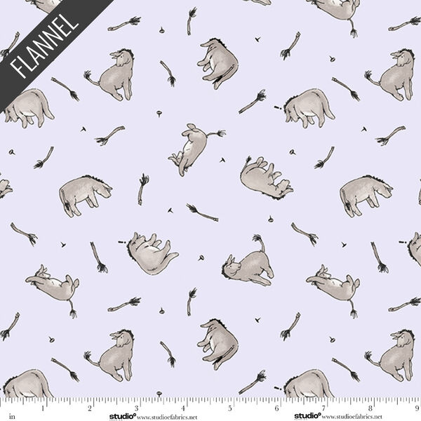 Donkeys Flannel in Light Purple