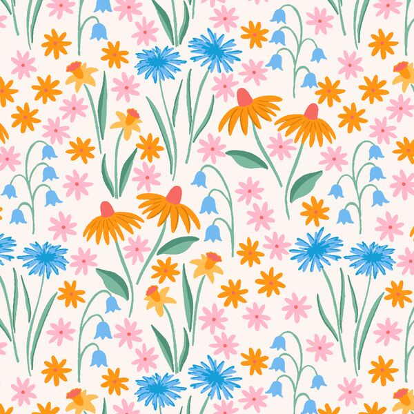 Blooming Field in Wildflowers