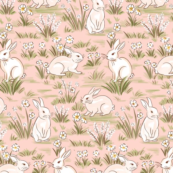 Bunny Burrows in Blooming Pink