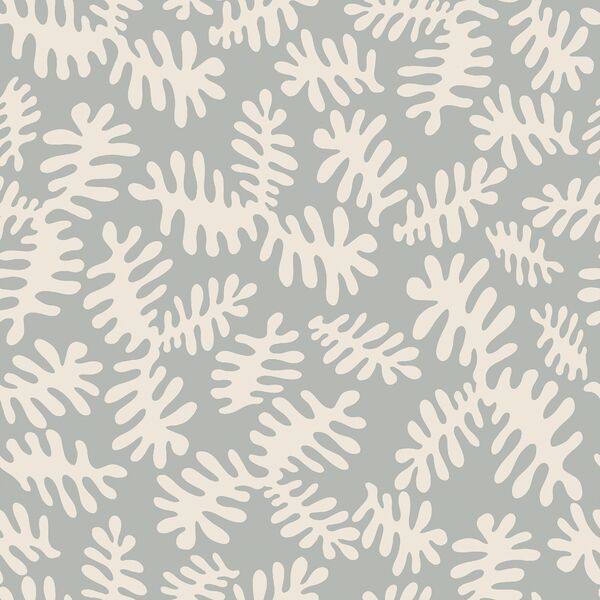 Matisse Floral in Cream on Grey