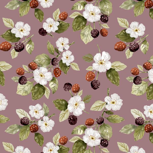 Raspberry Garden in Mulberry
