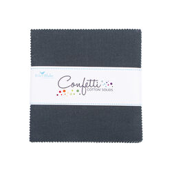 Confetti Cotton 5" Square Pack in Blackboard