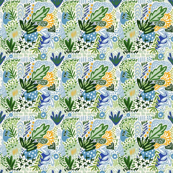 Woodland Mosaic in Ivory