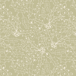 Holly Sketch in Soft Vine