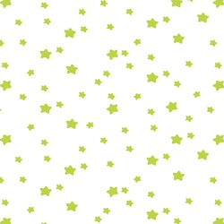Star Light in Lime on White