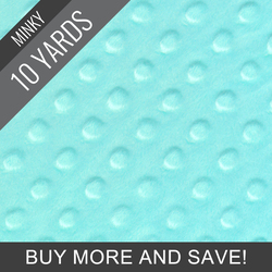 Minky Dimple Dot in Aqua - 10 Yard Quick Cut