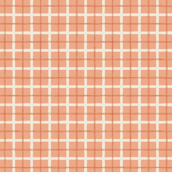 Valentine Tartan in Coral Pink