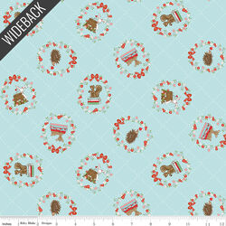 Tossed Animals Wideback in Aqua