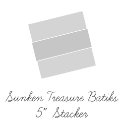 Expressions Batiks 5" Square Pack in Sunken Treasure