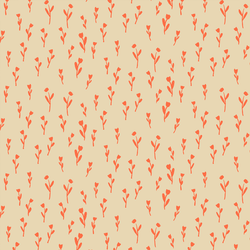 Silhouette Bloom in Vermilion on Birch