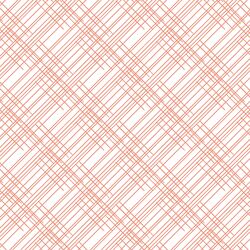 Thatched in Grapefruit on White