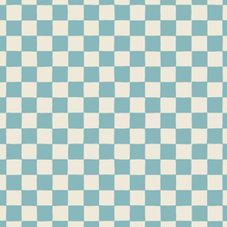 Retro Checkerboard in Aqua Blue
