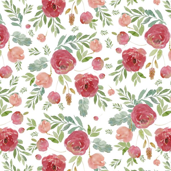 Wild Roses in White