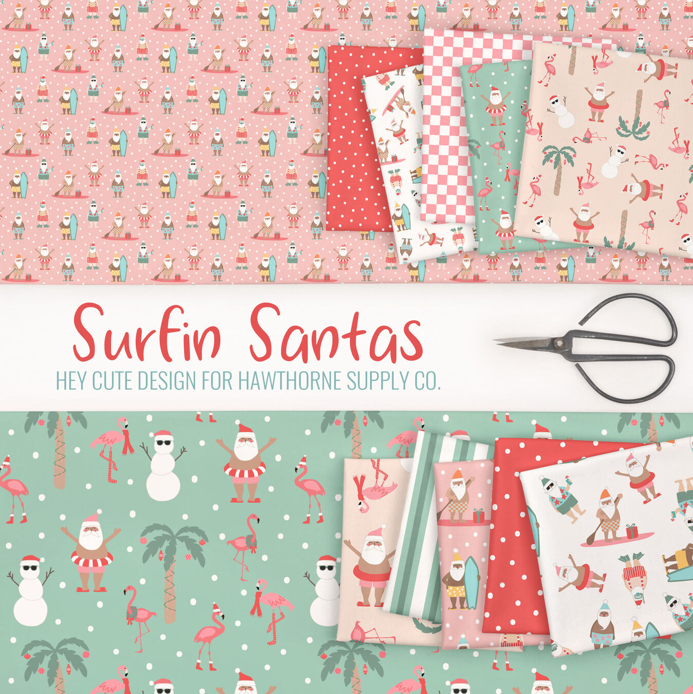 Surfin Santas Poster Image