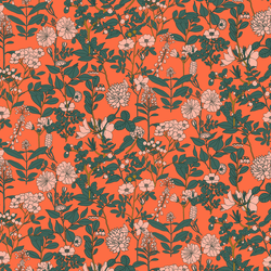 Forest Floral in Vermilion