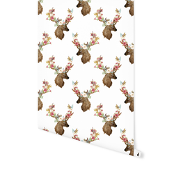 Autumn Deer in White