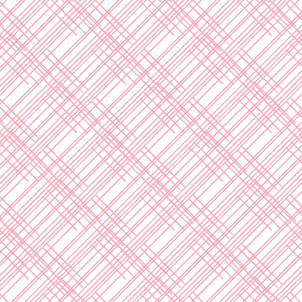 Thatched in Rose Pink on White