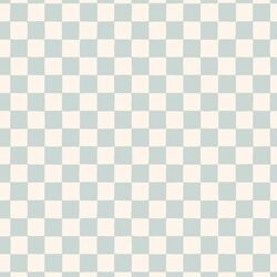 Organic Checkerboard in Light Dusty Teal