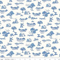 Toile in Blue