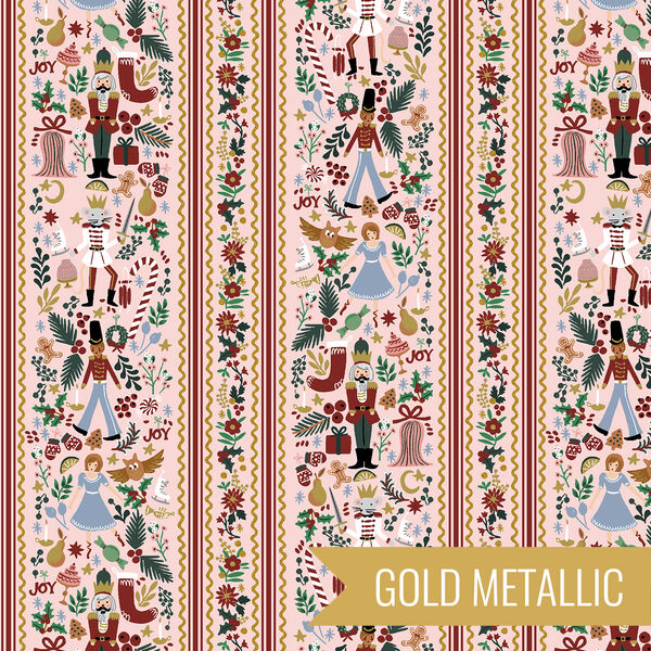 Nutcracker March in Blush Metallic