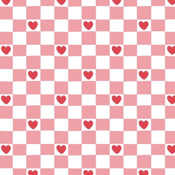 Heart Checkerboard in Love Ya