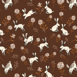 Hopping Bunny in Mahogany