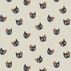 Fancy Cats in French Gray