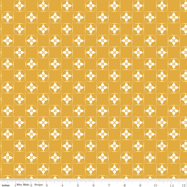Quilt Squares in Gold