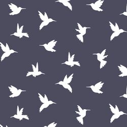 Hummingbird Silhouette in Ink
