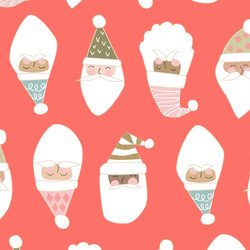 Large Happy Santas in Fruit Punch