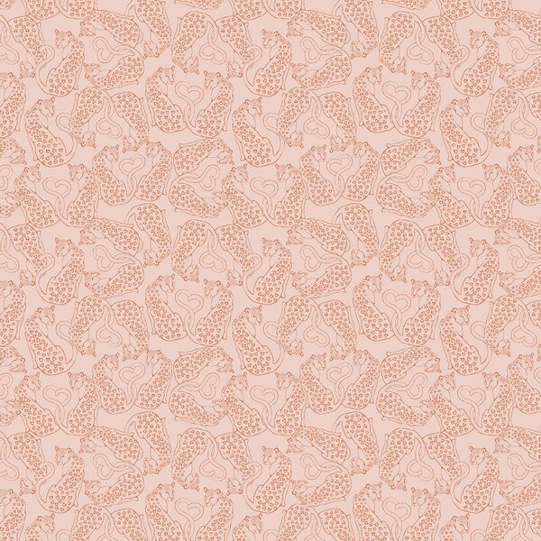 Cat Lover in Caramel on Petal Pink