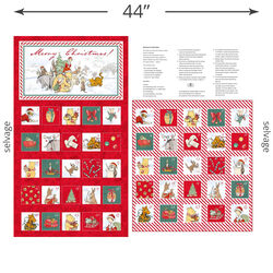 Advent Calendar Panel in Red