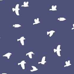 Flock Silhouette in Indigo