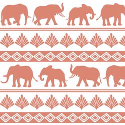 Elephant Parade in Desert Rose