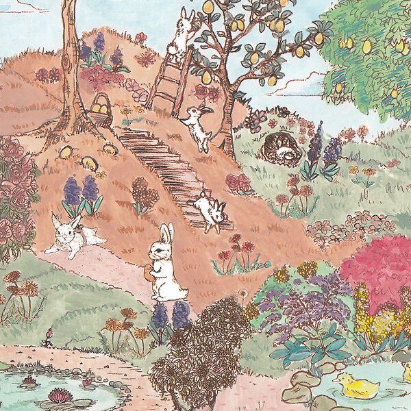 Large Easter Bunny Playground in Pastel