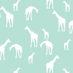 Giraffe Silhouette in Aloe