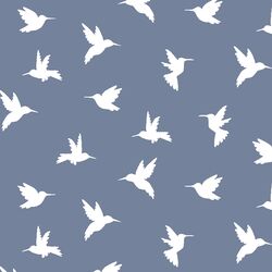 Hummingbird Silhouette in Dove