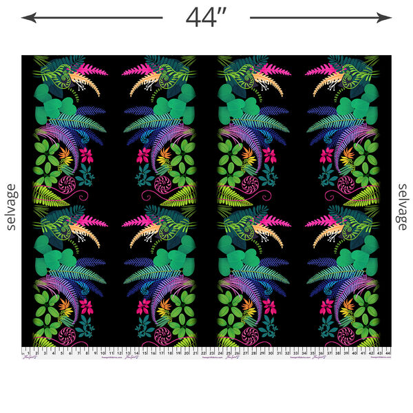 Fern Curl Border in Black