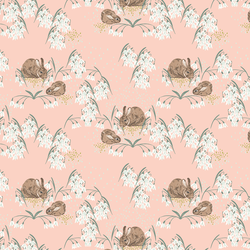 Gentle Bunnies in Pale Peach