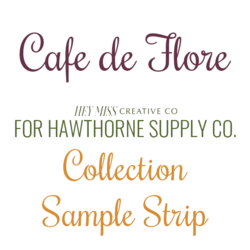 Cafe de Flore Sample Strip